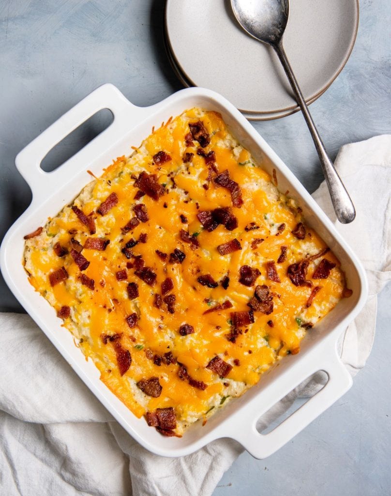 cooking dish with casserole bake in it