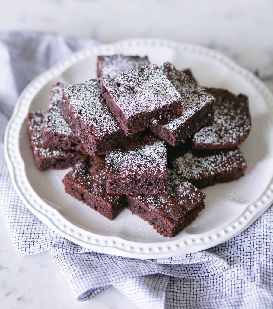 A recipe for delicious and simple keto brownies made with cocoa powder and chocolate chips.