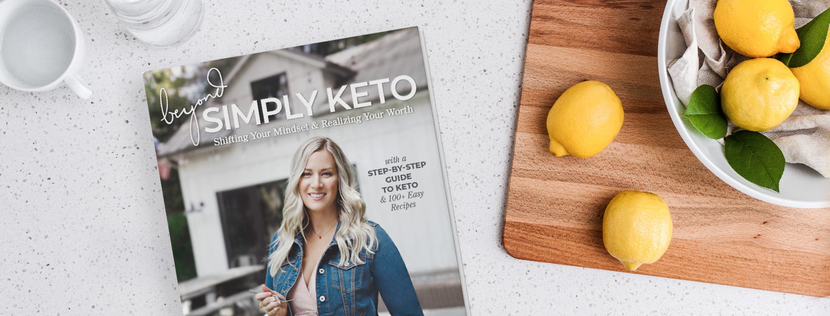 Cover of Beyond Simply Keto cookbook written by Suzanne Ryan.