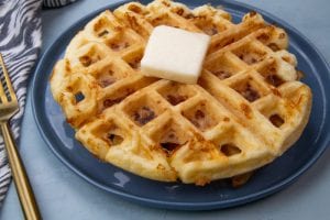 Recipes for three delicious and savory chaffle recipes...and you can make them in as little as 10 minutes!