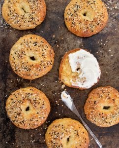 You're going to love this recipe for chewy, flavor packed keto everything bagels.
