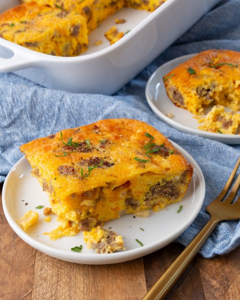 Sausage Egg And Cheese Breakfast Bake Recipe In 6 Easy Steps