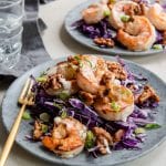Keto honey walnut shrimp recipe made with delicate shrimp, candied walnuts, and a creamy sweet and tangy sauce.