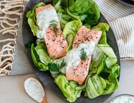 This Poached Salmon with Cucumber Dill Sauce recipe is sure to become a regular with your family.