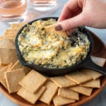 Keto Spinach Artichoke Dip is a simple recipe that is delicious and versatile.