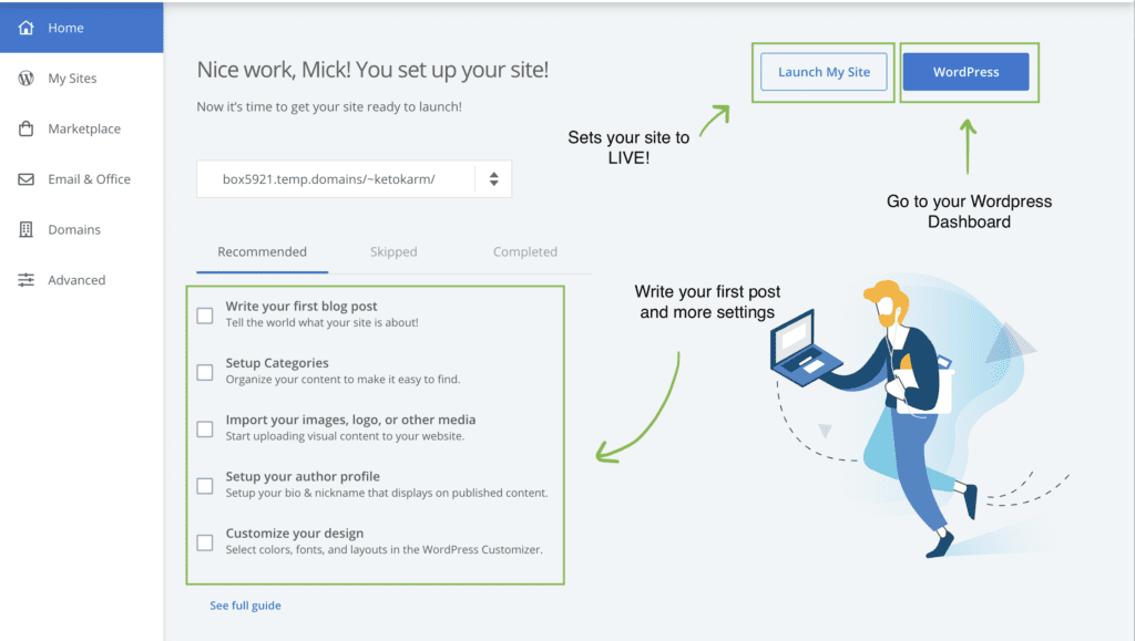 bluehost-dashboard