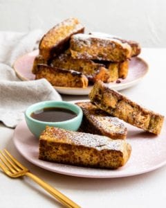 Simple recipe for keto french toast.