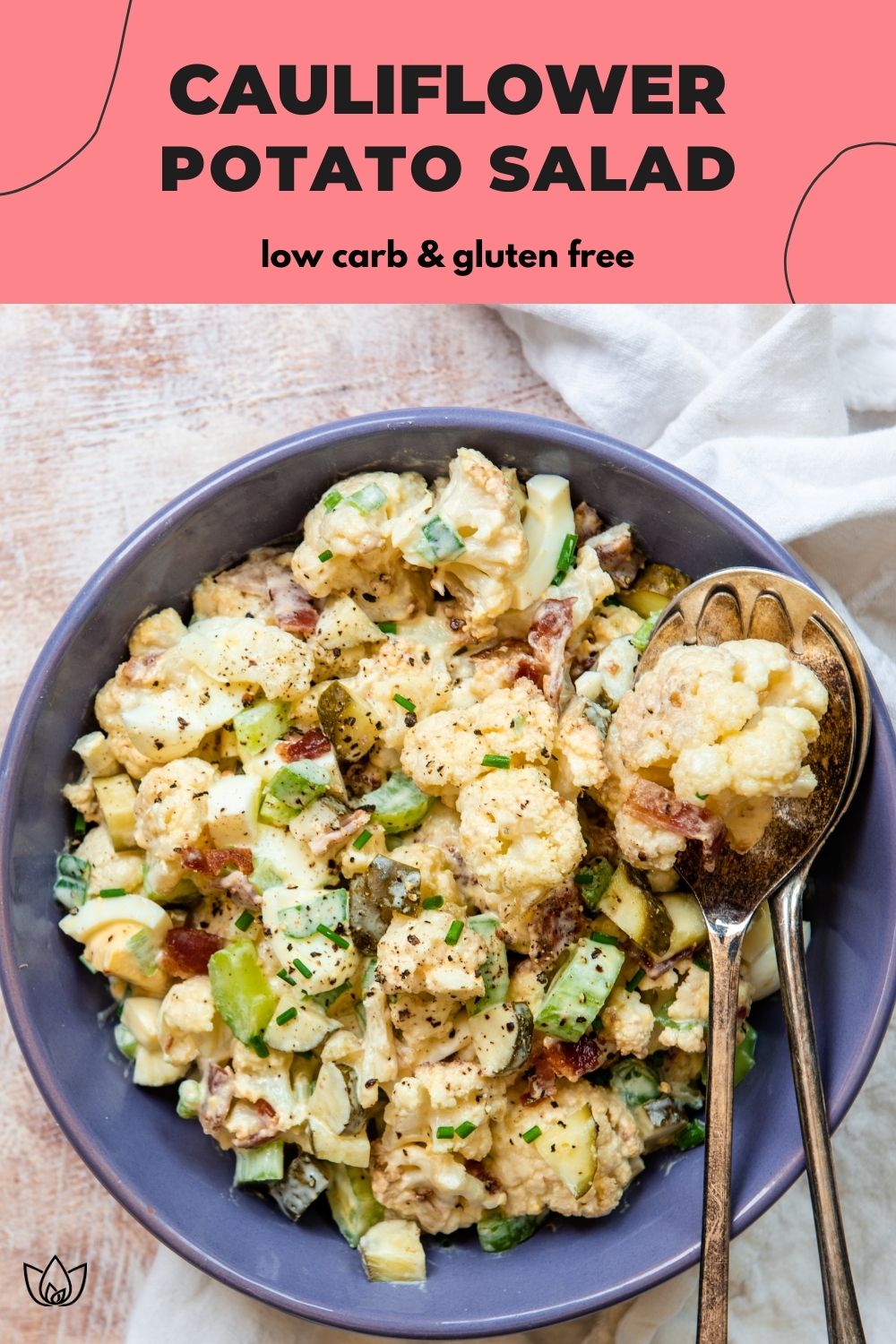 Keto Potato Salad (It's Made With Cauliflower!) - Keto Karma