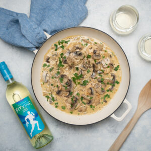 Chicken with Creamy Mushroom Wine Sauce